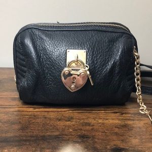 Juicy Couture Black Leather Cross Body Bag